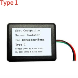 Emulador SRS del Sensor de ocupación del asiento para mercedes-benz, tipo 1, tipo 2, tipo 3, tipo 4, tipo 6, W204, W211, W104, W230, X164, Etc.