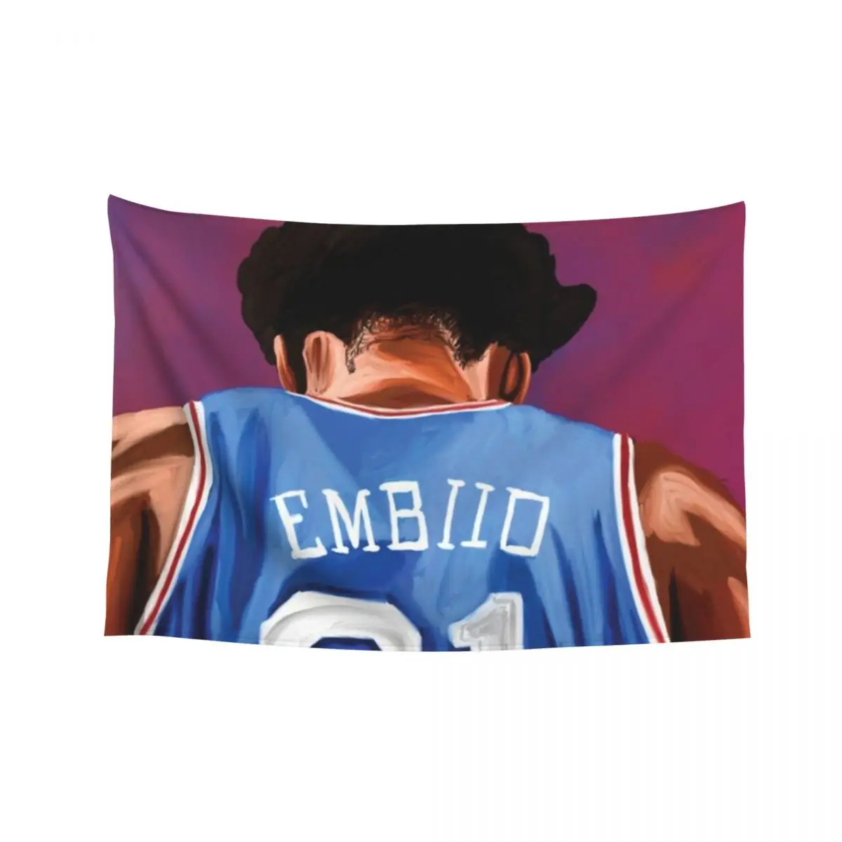 

21 Embiid painting Tapestry Funny Decor For Room Home Decorations Tapestry
