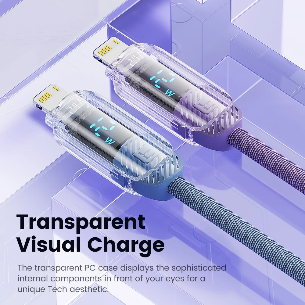 Toocki USB Cable for iPhone 14 13 Pro Max 2.4A PD Fast Charging Charger iP Cable for iPad Data Cord iPhone X XS XR Lighting Wire