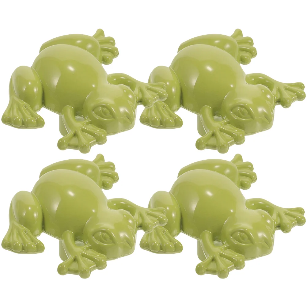

4pcs Frog Pull H les Green Color for Wardrobe Cabinets Furniture Style Non Rust Smooth Surface Zinc Alloy