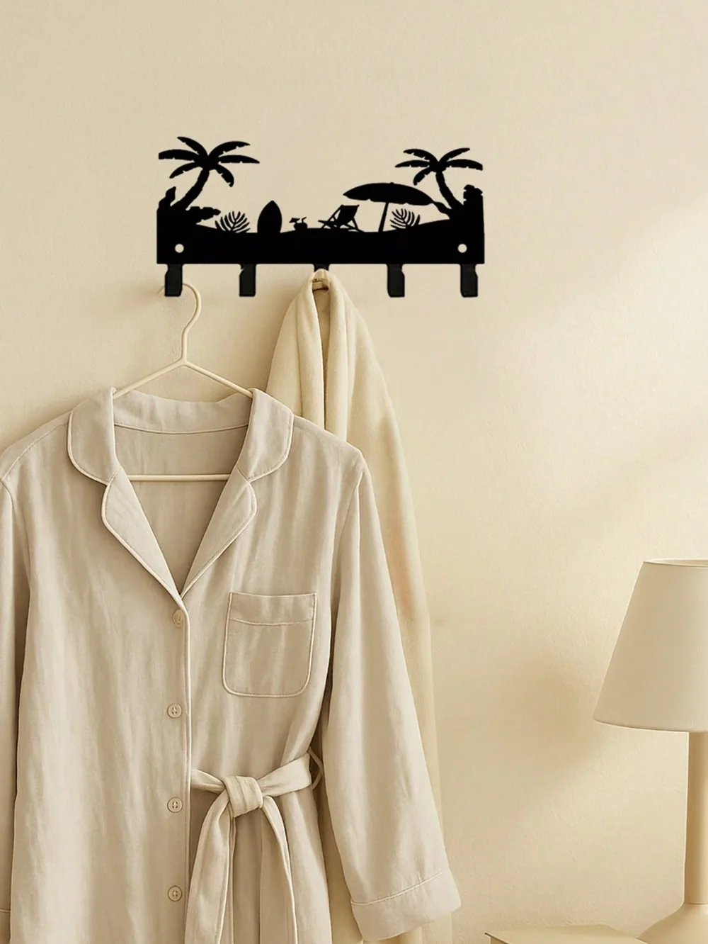 Multifunctional Metal Key Holder Hook Wall Decor for Kitchen Holiday
