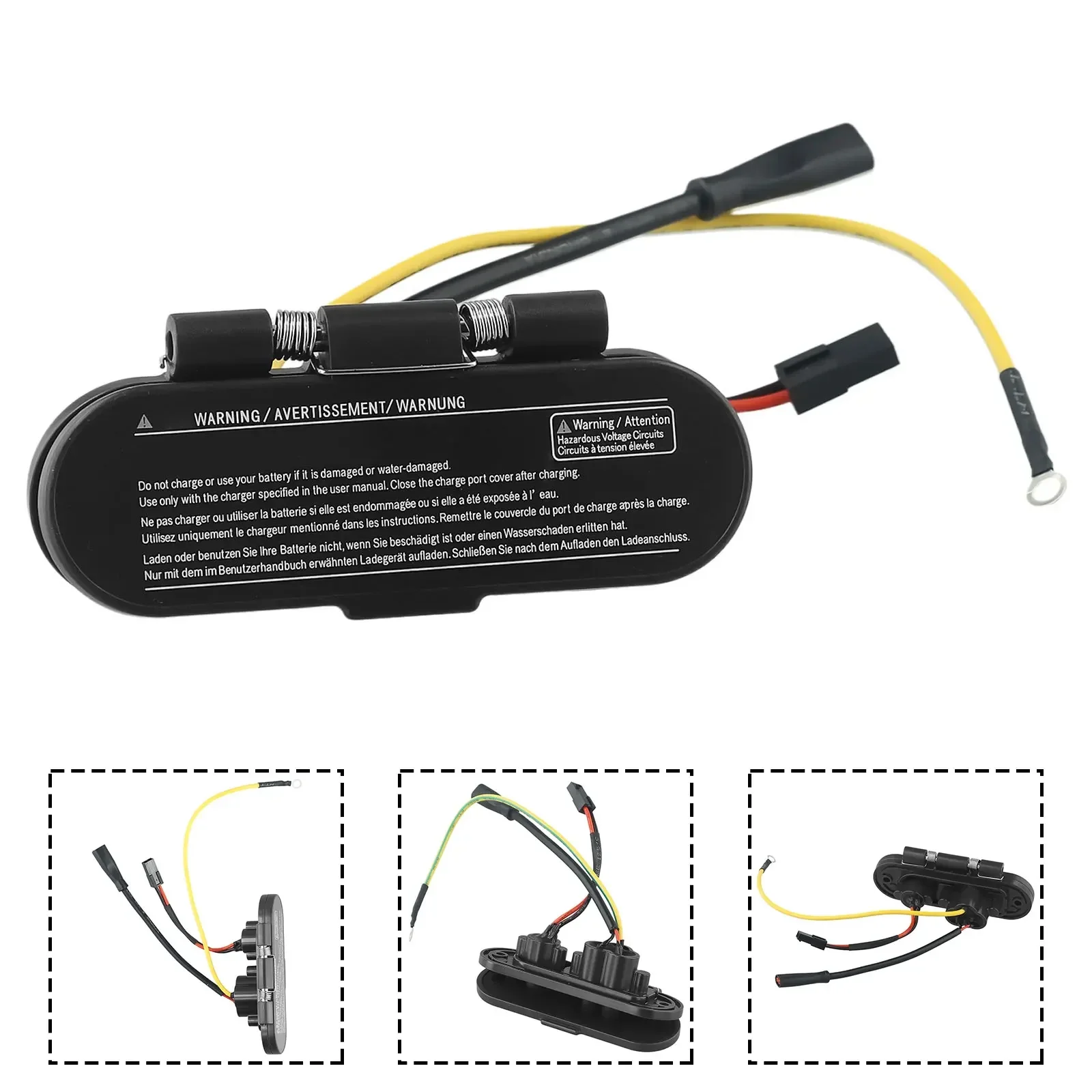 KickScooter Charging Base Suitable for Ninebot MAX G30 Electric Scooter Charger Port Sturdy Construction Black Color