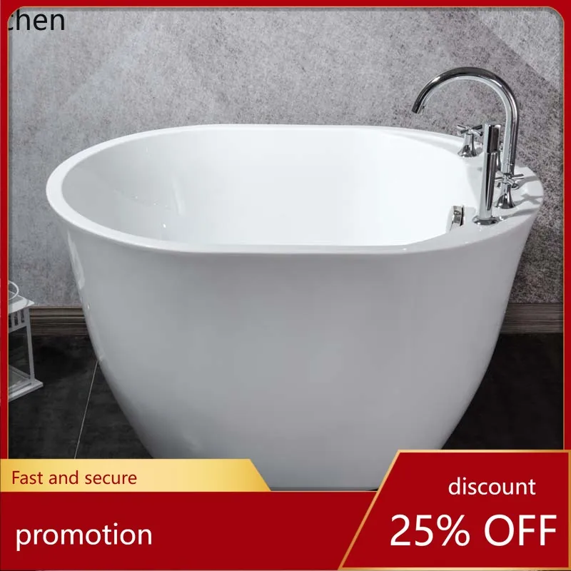 HXL Bathroom Acrylic Deep Seamless Freestanding Bathtub