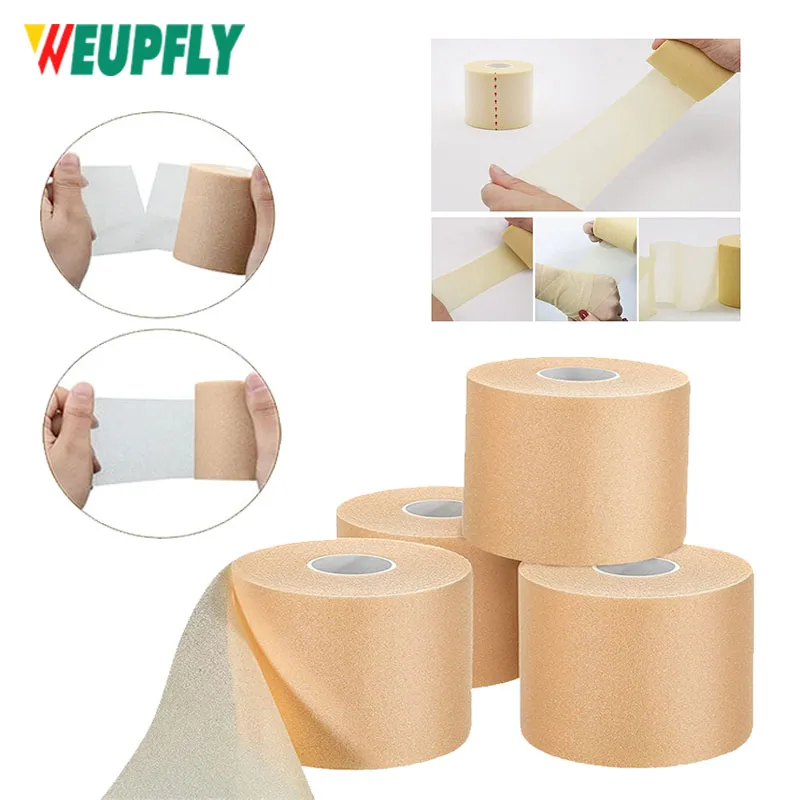 1 Roll Self Adhesive Bandage wrap - Brown Non-Woven Self adhering Bandage Wrap - Breathable Athletic Tape for Wrists, Knee