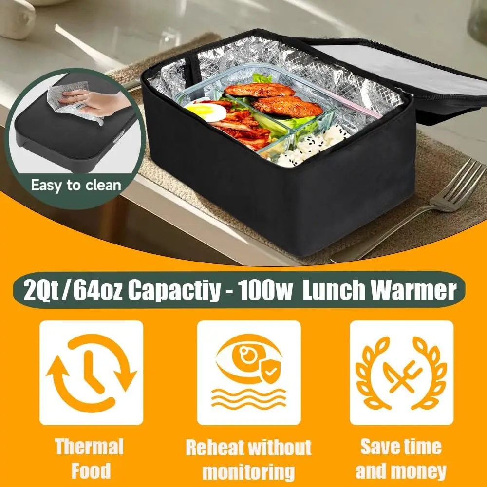 2025 فرن محمول جديد 100 وات سخان طعام، سخان طعام كهربائي للكبار