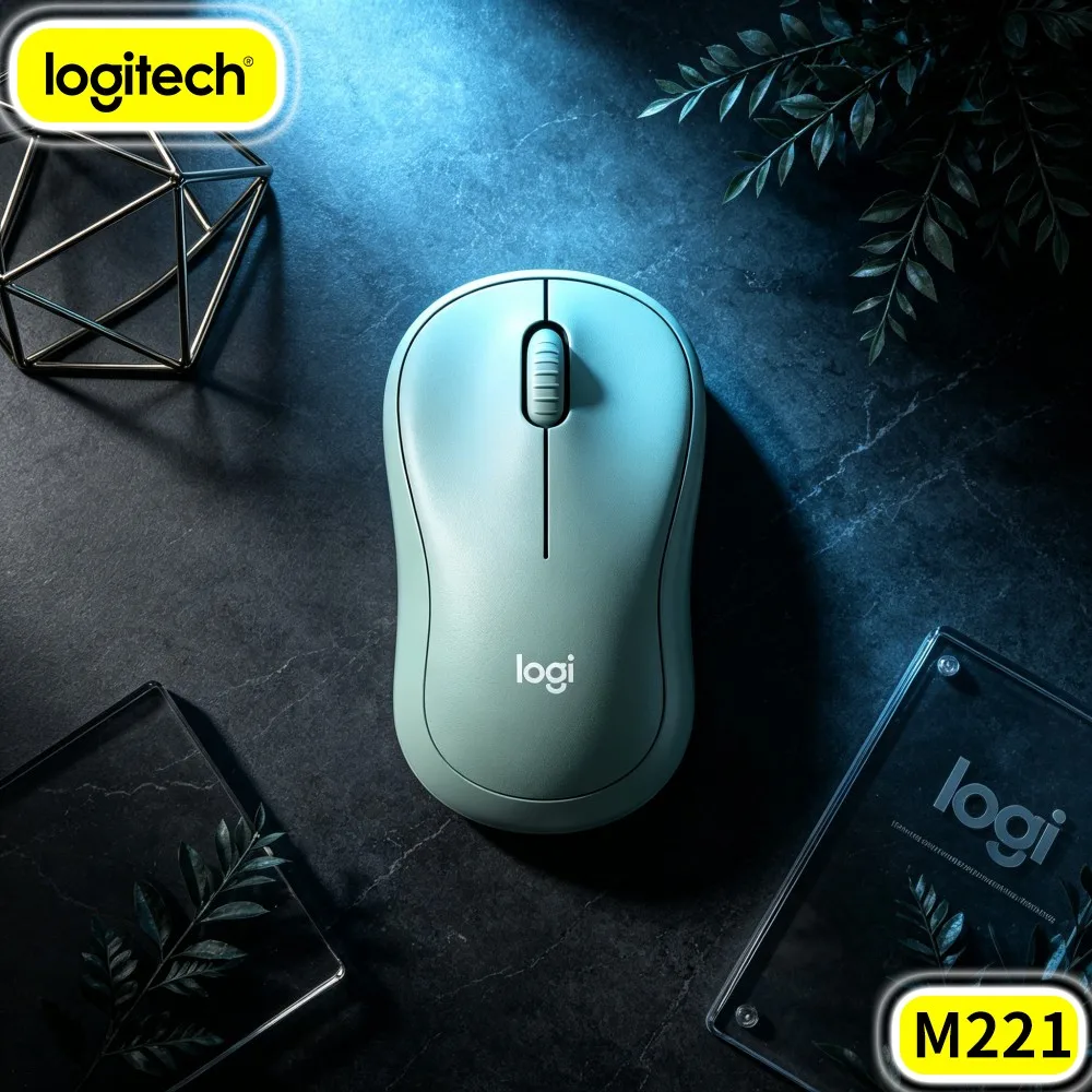Logitech M221 Quiet Wireless Mouse 2.4G Compact Ergonomic Build Plug And Play For Daily Work Desktop Notebook Laptop Home Usage