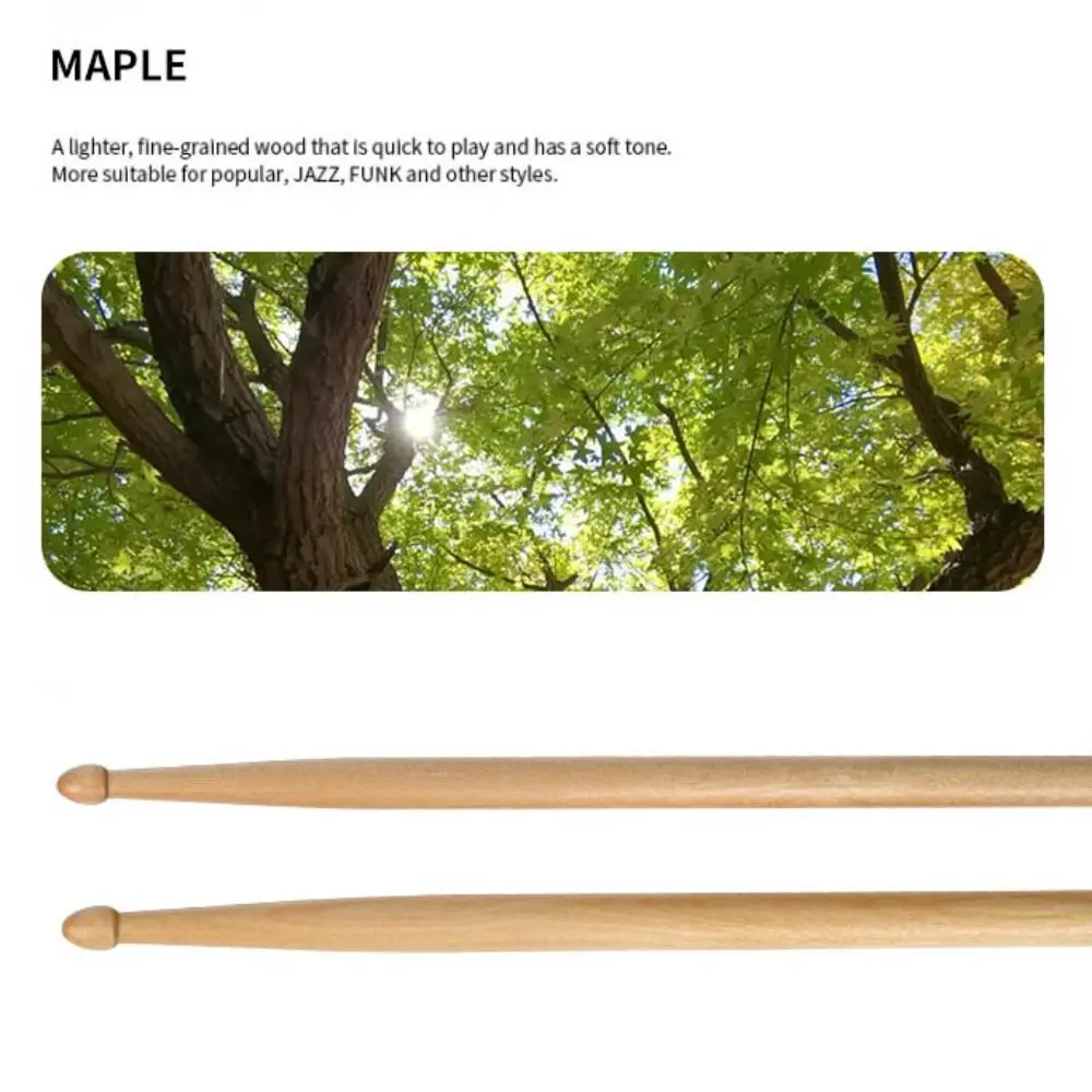 Classic 5A/7A Drum Sticks Wood 1 Pair Instrument Accessories Walnut Percussion Drumsticks Drum