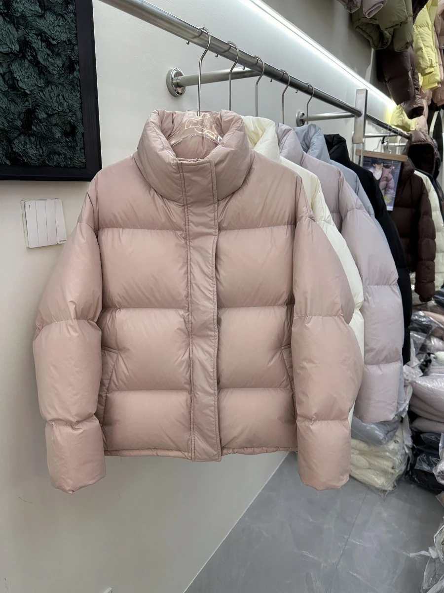 冬の新しい女性のダウンジャケットルーズ通勤 95% ホワイトダックダウンジャケット