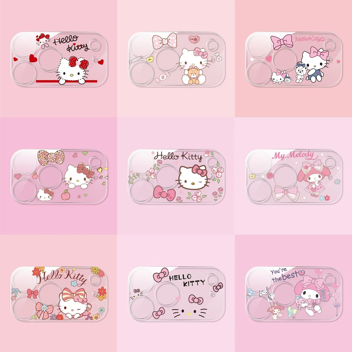 HD كاميرا عدسة حامي آيفون 17 الهواء 16 زائد 15 14 13 برو ماكس 17 برو مرحبا كيتي بلدي ميلودي عدسة الزجاج المقسى طبقة حماية