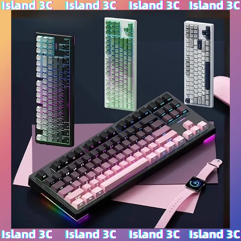 

WEIKAV WK87 Wireless Mechanical Keyboard 87Keys Bluetooth 3Mode Hot Swap RGB Customized Gaming Esport PC Accessories Gifts