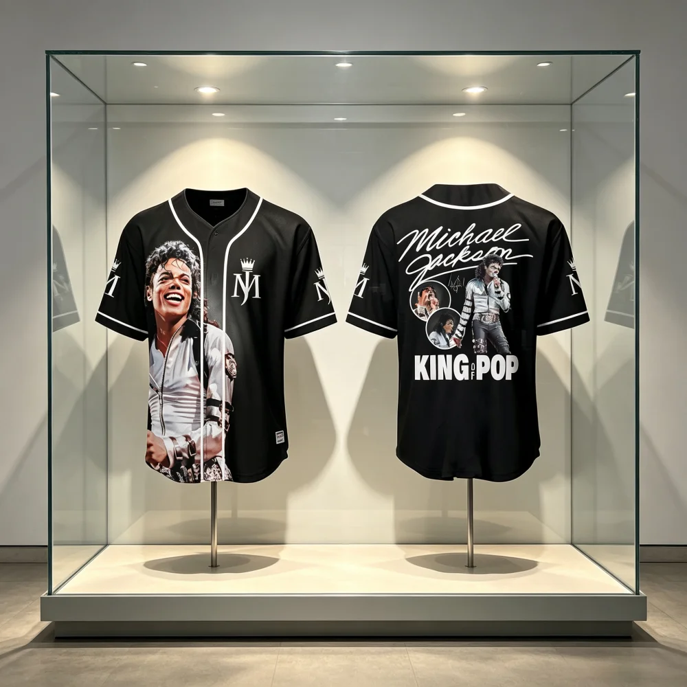 2026 Neues Michael Baseball Trikot mit Ärmeln, schnelltrocknend, atmungsaktiv, Sportlich, Freizeitkleidung, für Herren, Familie und Kinder