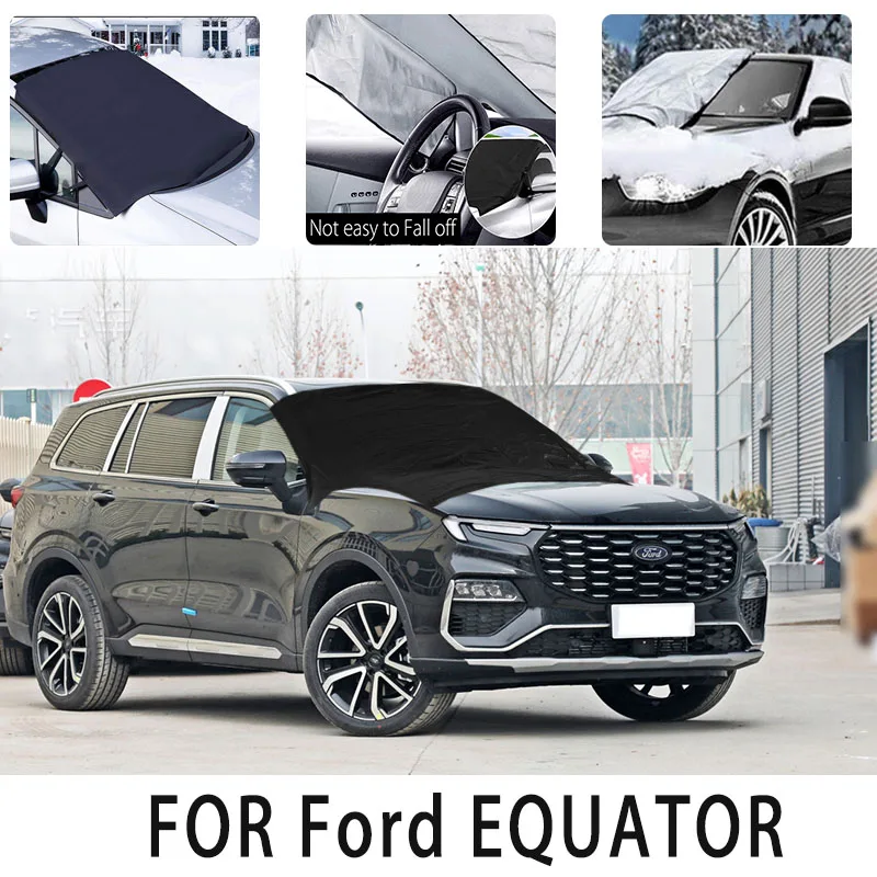 

Чехол Carsnow, передний чехол для Ford EQUATOR, защита от снега, теплоизоляция, защита от солнца, ветра, мороза, автомобильные аксессуары