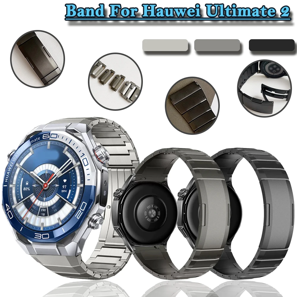 

Ремешок из нержавеющей стали 22 мм для Huawei Ultimate 2 1 Bussiness Fashion, металлический ремешок для Huawei GT6 Pro GT6/5/4 46 мм, ремешок для умных часов