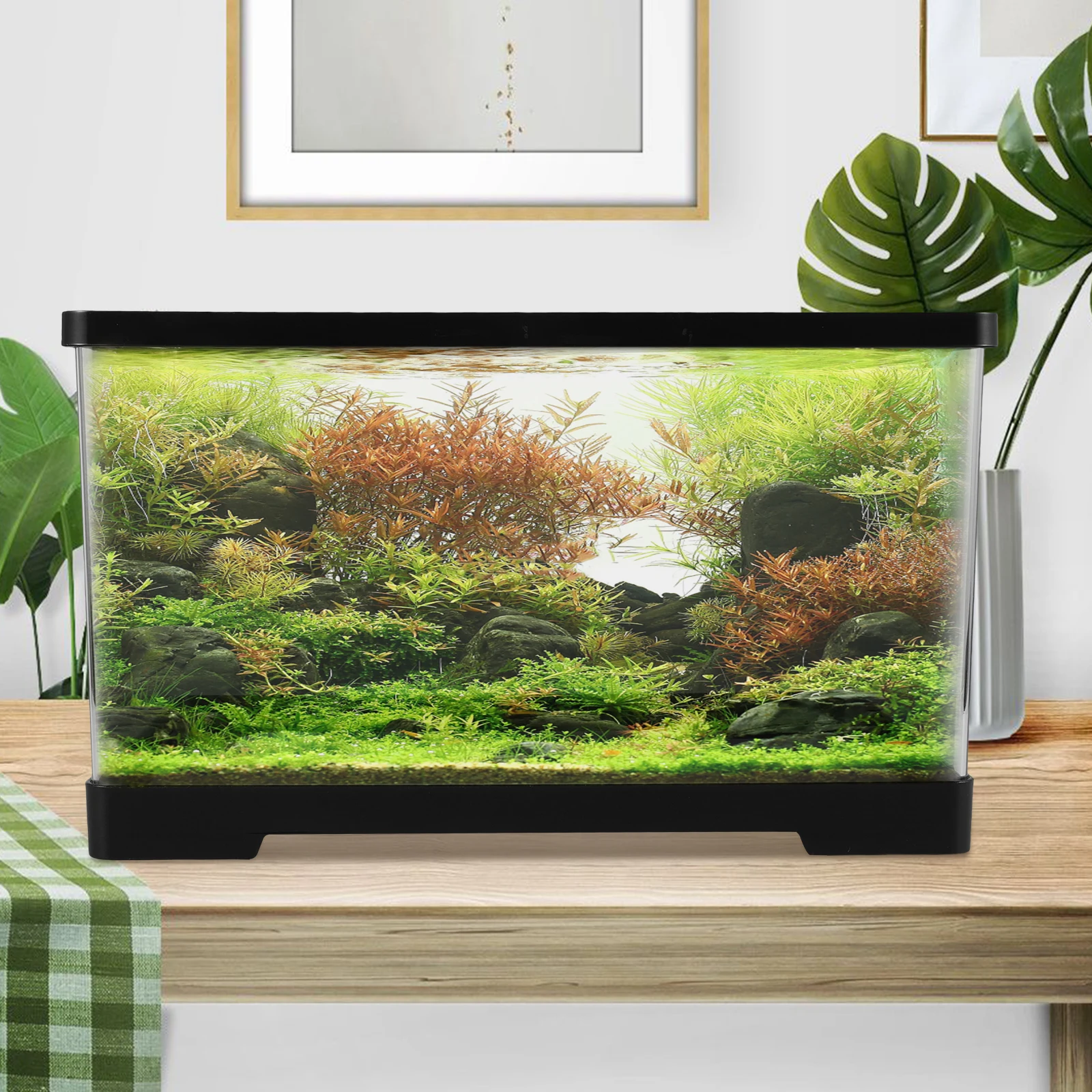 

Turtle Tank Aquarium Platform Aquariums Fish Bowls Home Betta Desktop Small Air