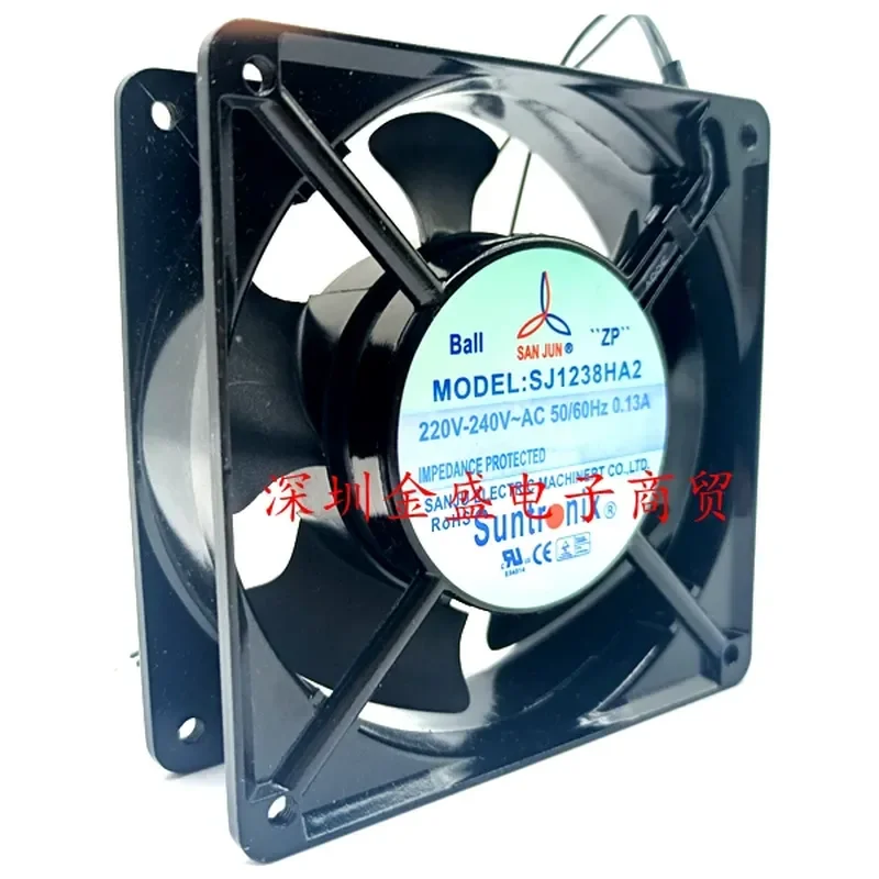 for Sanju SJ1238HA2 Original Taiwan Axial Flow Fan 220V Silent Industrial Cooling Fan for Electric Cabinet