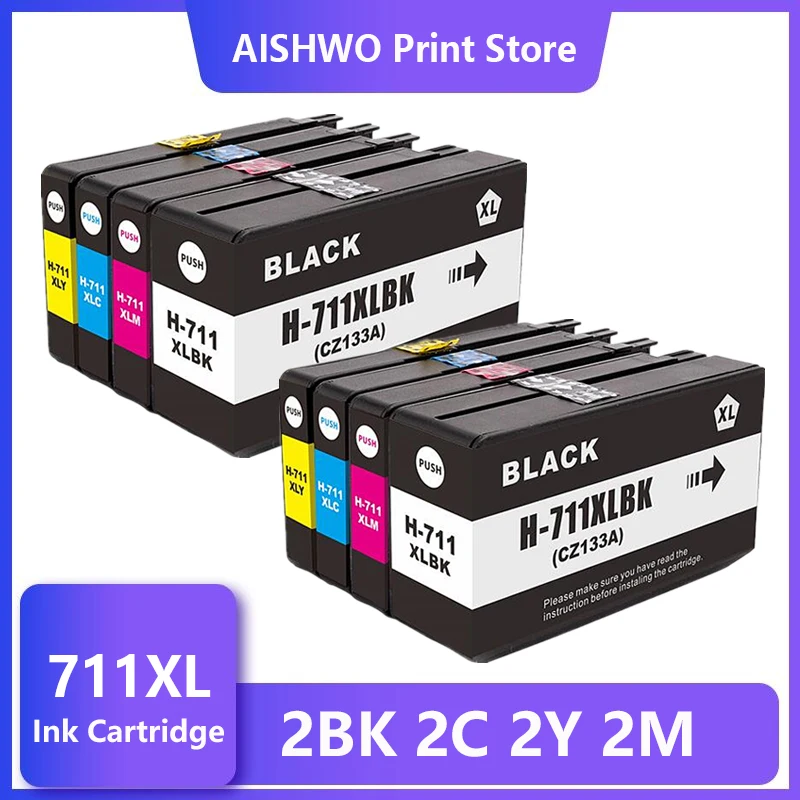 

Совместим с HP 711XL 711 HP 711, сменный чернильный картридж для принтера HP DesignJet T120 T520