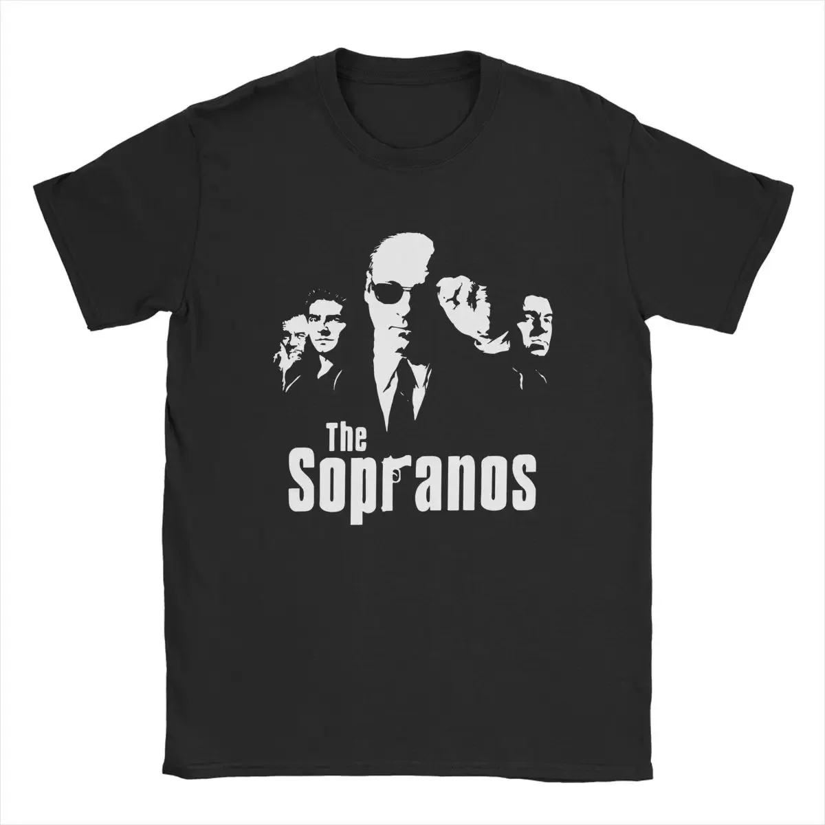 

Men The Sopranos Tony Soprano T Shirts Pure Cotton Clothes Vintage Short Sleeve Round Neck Tees Summer T-Shirts