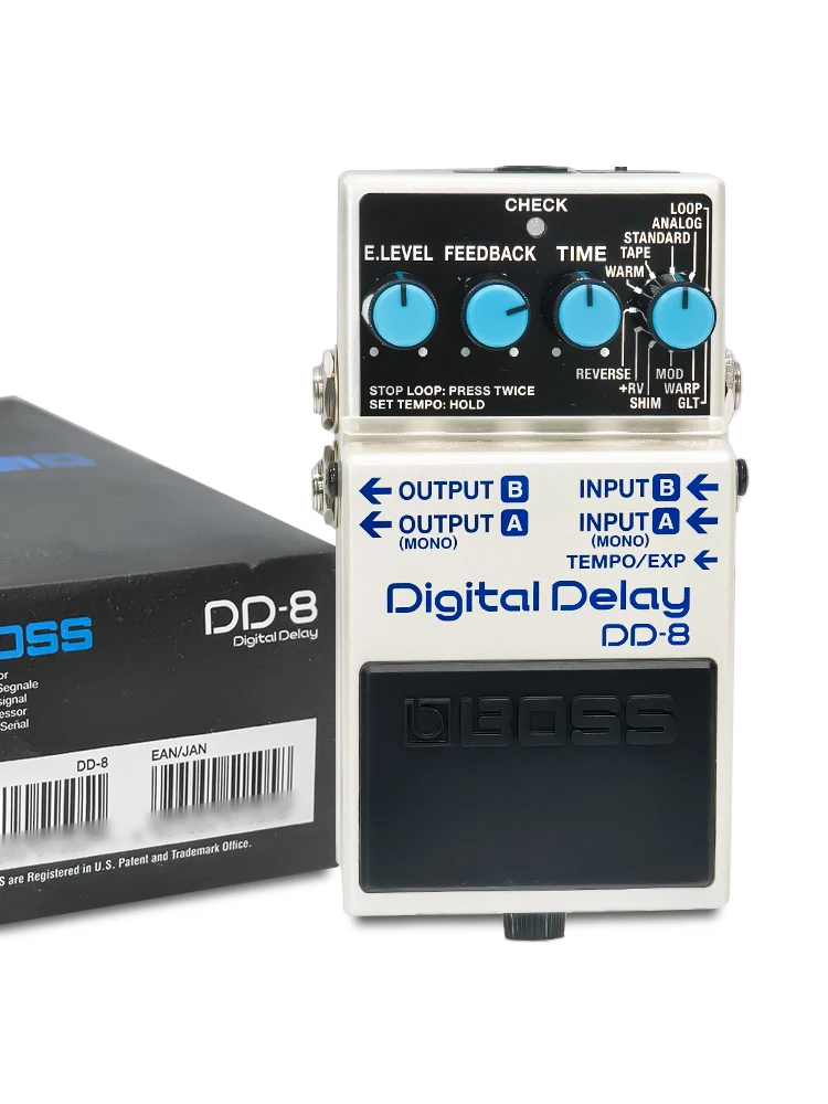 Roland Boss Digital Delay Guitar Pedal DD-8 3 Delay types Versatile mode Vintage Echoes Shimmer Mod Looper and more