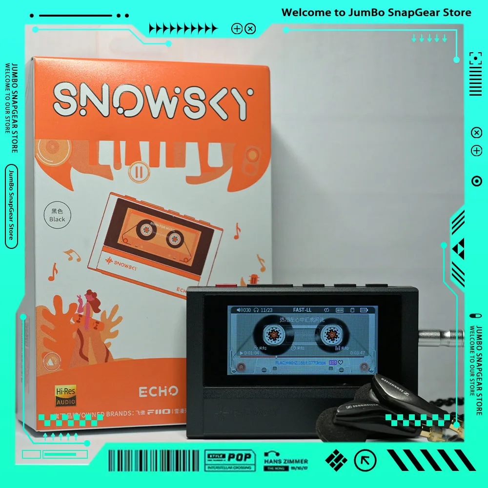 

FiiO SnowSky ECHO Lossless MP3 Player CS43198 Decoder Dual Output Bluetooth Support DSD WAV Hi-Res Audio Player