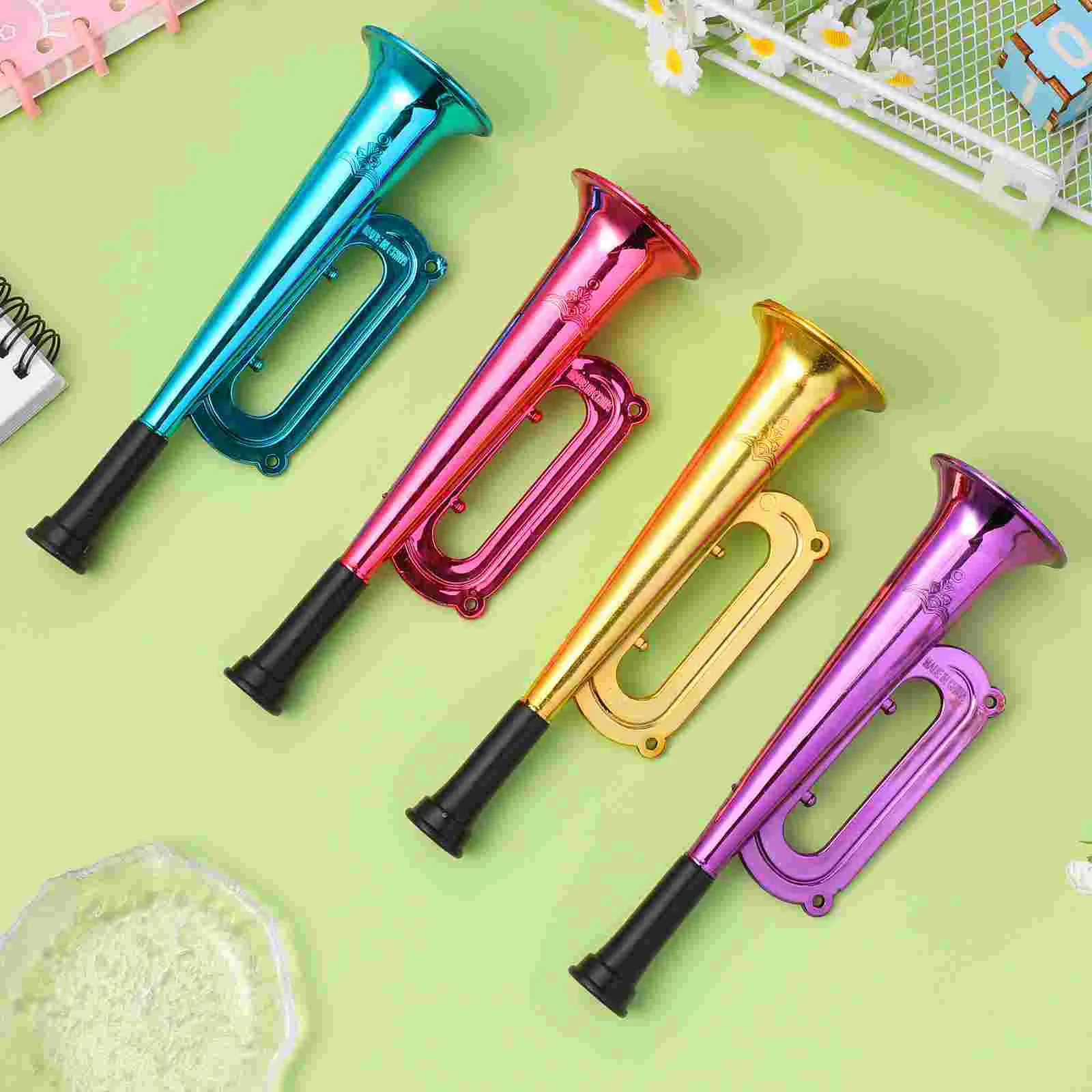 Sports Competition Trumpets Colorful Horn Toy B Toys Party Supplies Ornament Plastic Vertical for Kids Child