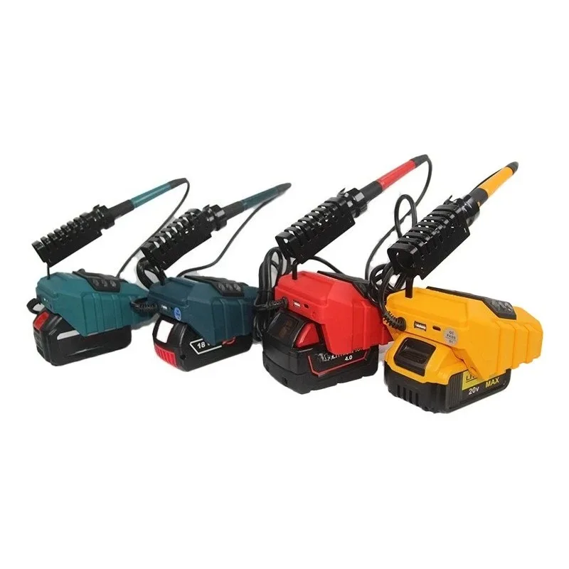 Portable Cordless Rapid-heating Soldering Iron Featuring USB&Type-C Ports Compatible for BL1820/48-11-1811/BAT607 18/20V Battery