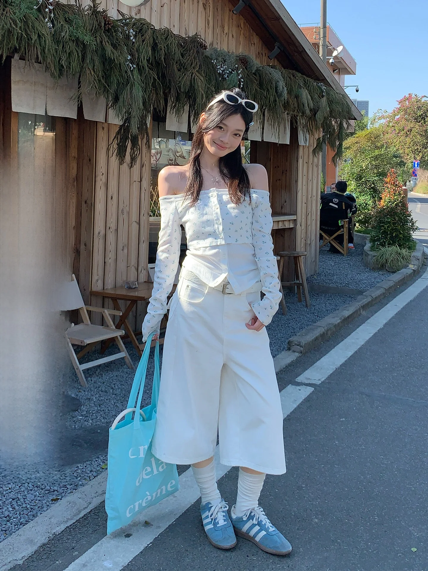 

Женские белые джинсы с высокой талией и прямыми штанинами, повседневные, свободного кроя, весенние, модные, для работы, широкие брюки от Song Zhengen