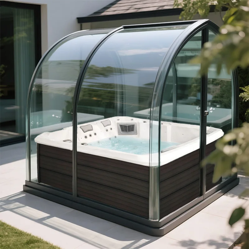 Personalized Spa Tubs 5 People Customized with Bluetooth Audio Hot Tub Spa Outdoor