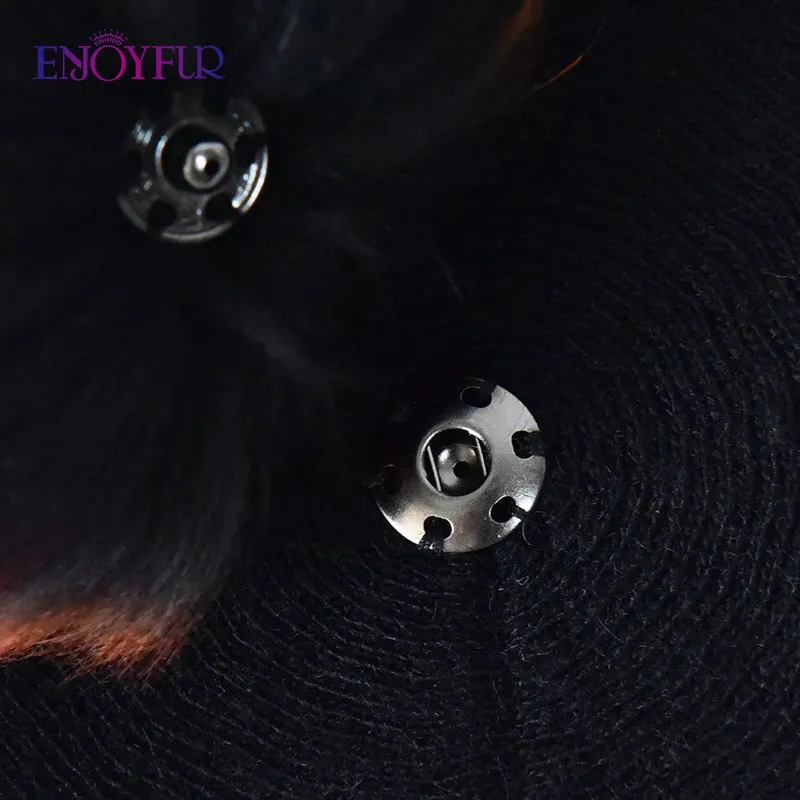 استمتع بالنساء الشتاء الكلاسيكية Frech قبعة الصوف الكشمير متماسكة القبعات مع ريال كبير رقيق الفراء بوم بوم سيدة الموضة قبعة بيريه دافئة #5