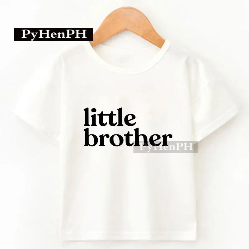 Summer Children's T-shirt Brother Sister Casual Baby Short Sleeved Personalized Printed Parent-child Outfit