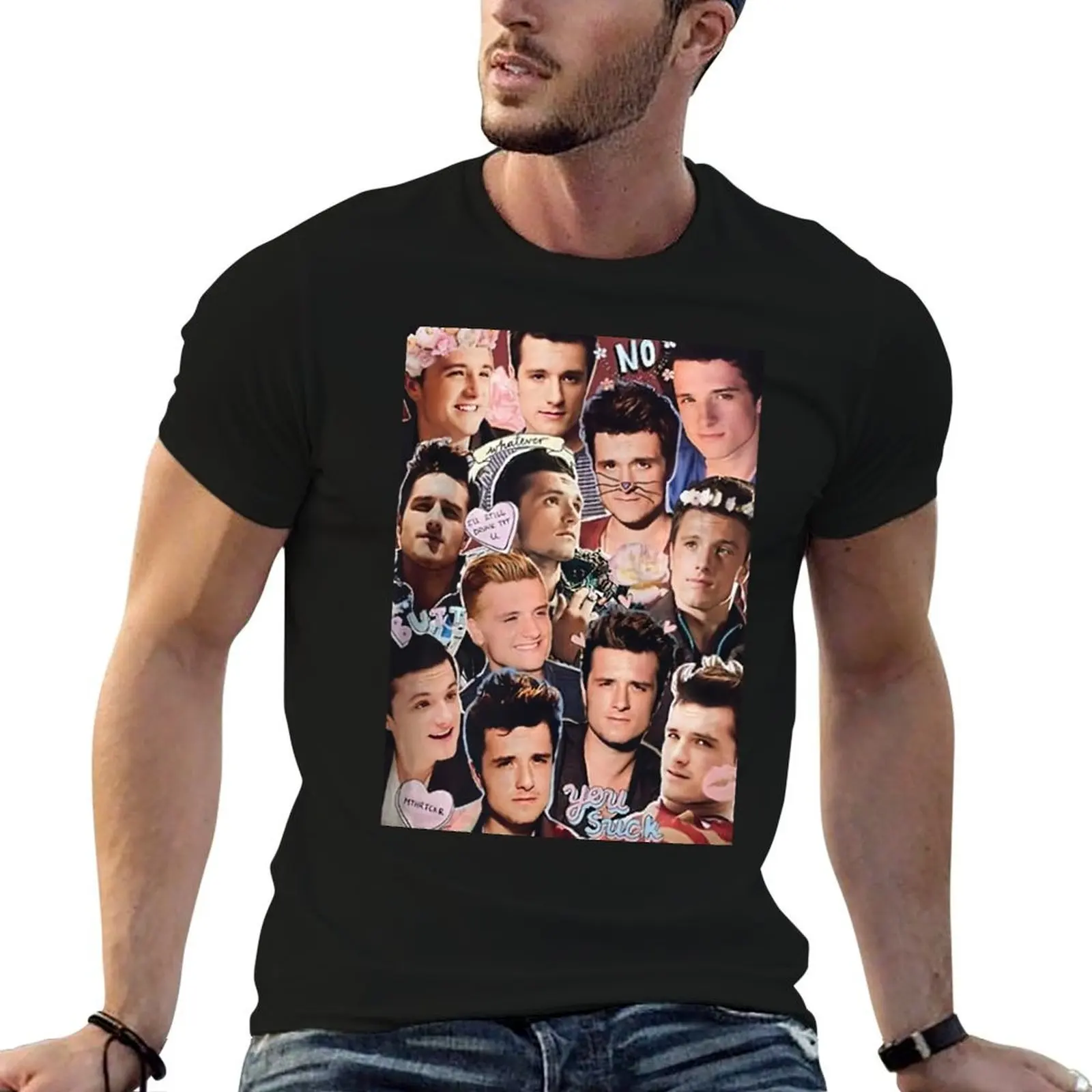 

Josh Hutcherson art T-Shirt t shirt personalised man t shirt designer t shirts for man graphic tees T-shirt