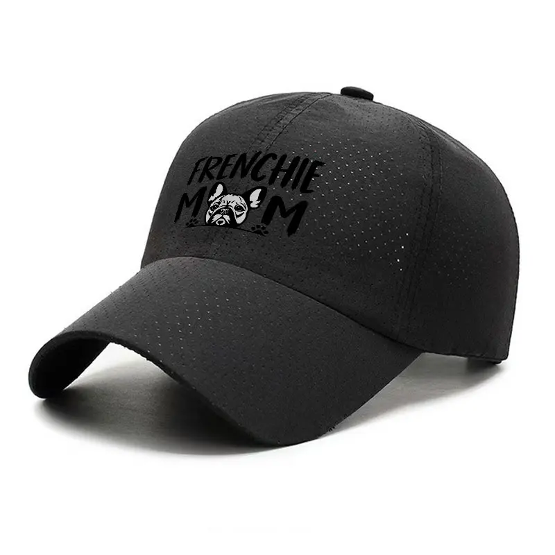 Frenchie Mom French Bulldog Quick Dry Baseball Cap for Dog Lovers Women