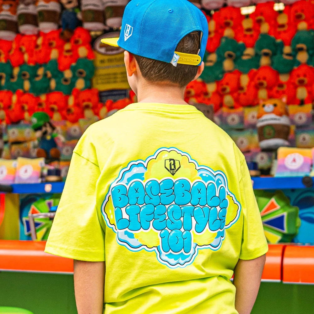 نمط حياة البيسبول الجديد للأطفال 101 حلوى القطن الشباب تي شيرت الهالوين/هدايا عيد الميلاد حفلة عائلية الرجال النساء زوجين البلوز #3