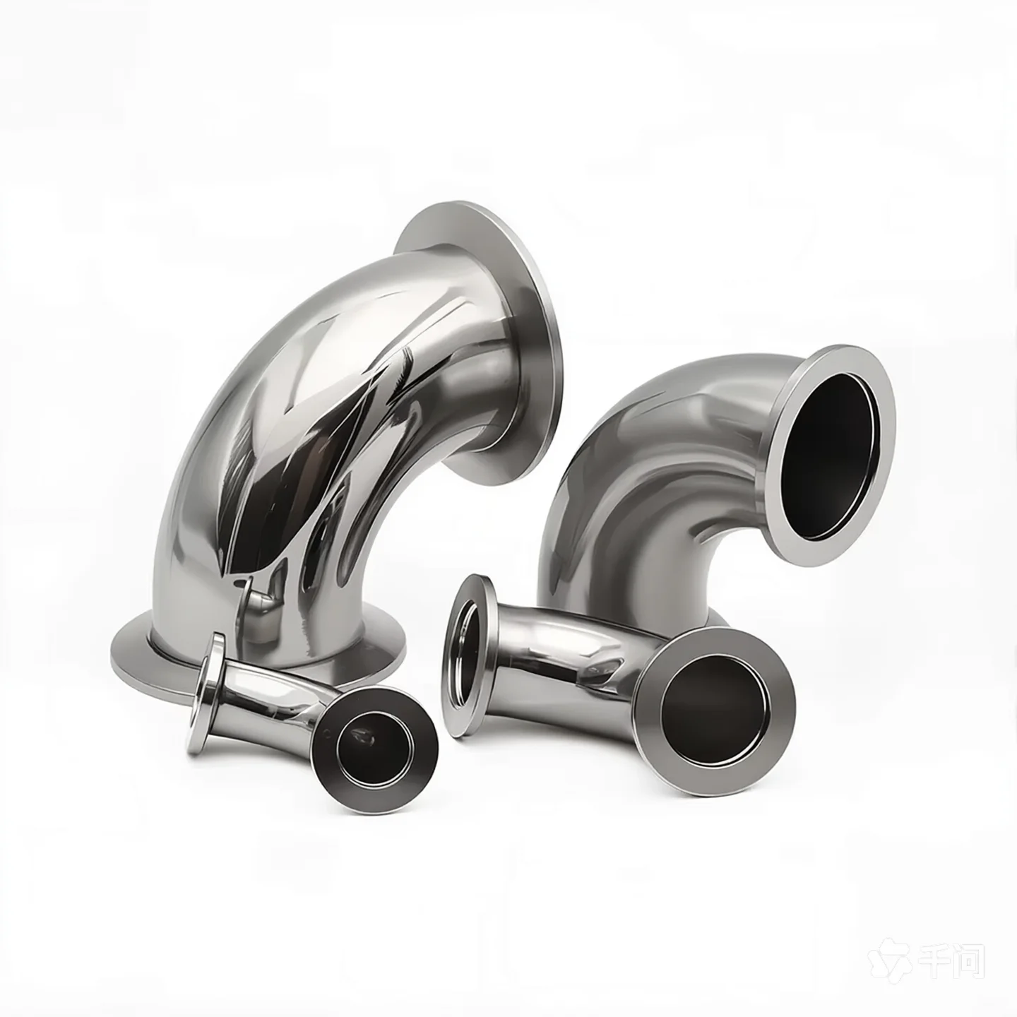 SS304 Stainless Steel KF Vacuum Flange Fittings - KF16-50 Tee/Elbow/Four-Way Triple Clamp High-Seal for Pharma Lab Industrial