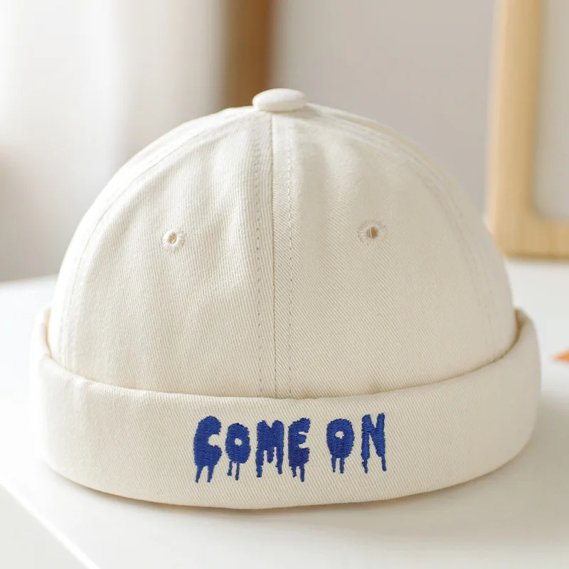 Girl Docker Cap Brimless Beanie Hat Spring and Autumn Unisex Boys and Girls Melon Hat Thin Section Super Cute Landlord Hat