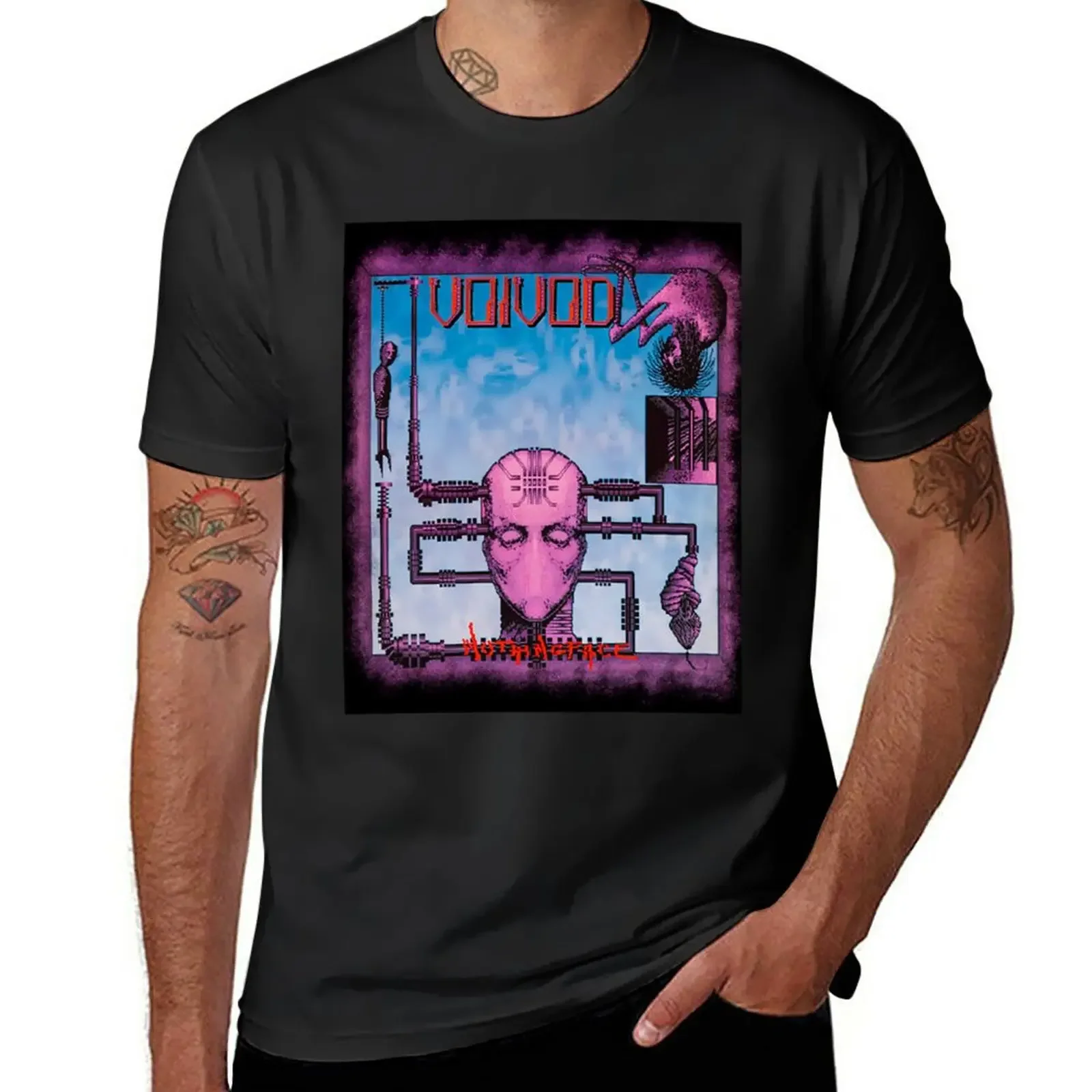 New Nothing Face Face Voivod T-Shirt cute tops Short t-shirt Short sleeve mens clothing