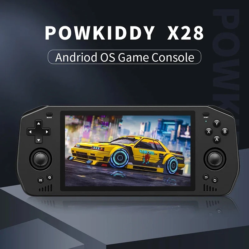 Powkiddy X28 Android 11 Unisoc Tiger T618 5.5 Inch Touch IPS Screen Handheld Retro Game Console Google Store T618 processor