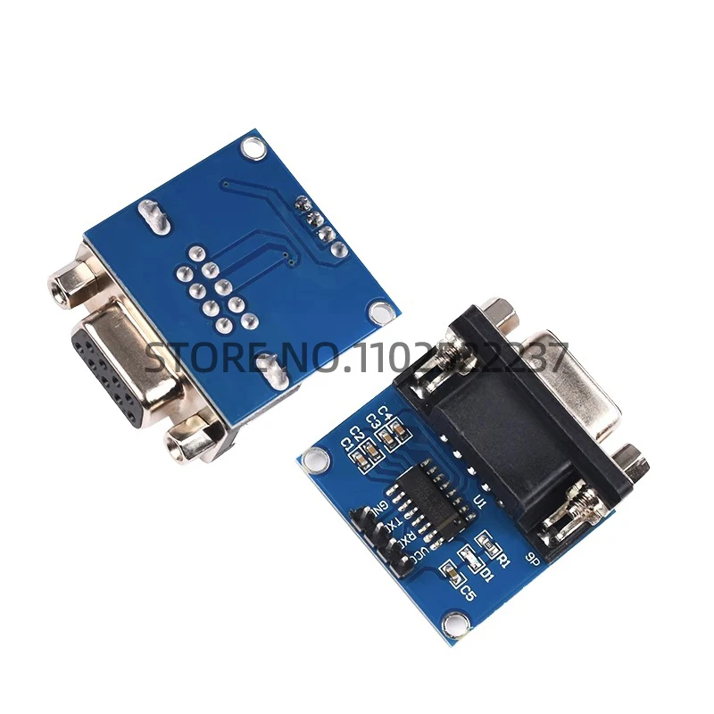 Modulo da TTL a RS232, livello da RS232 a TTL, modulo porta seriale DB9 maschio femmina RS-232 adattatore di conversione reciproca TTL