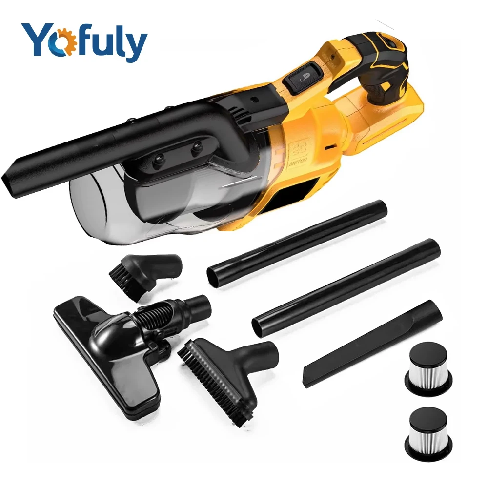 

Портативный беспроводной пылесос 400 Вт для сухой уборки 5 в 1, ручной электрический пылесос для напольного ковра автомобиля, для аккумулятора DeWalt 20 В