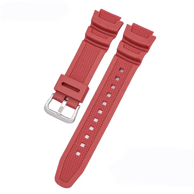 Horlogeband 18mm voor CASIO AE1200/1300/1000 W-219 Vervanging Siliconen Rubber Horlogeband heren Polsbandje armband Accessorie