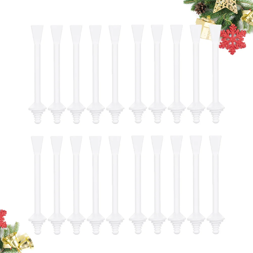 20pcs Depilation Wax Applicator Stick Plastic Disposable For Nose Hair Removal Facial Waxing Smear Tool Wax Rod