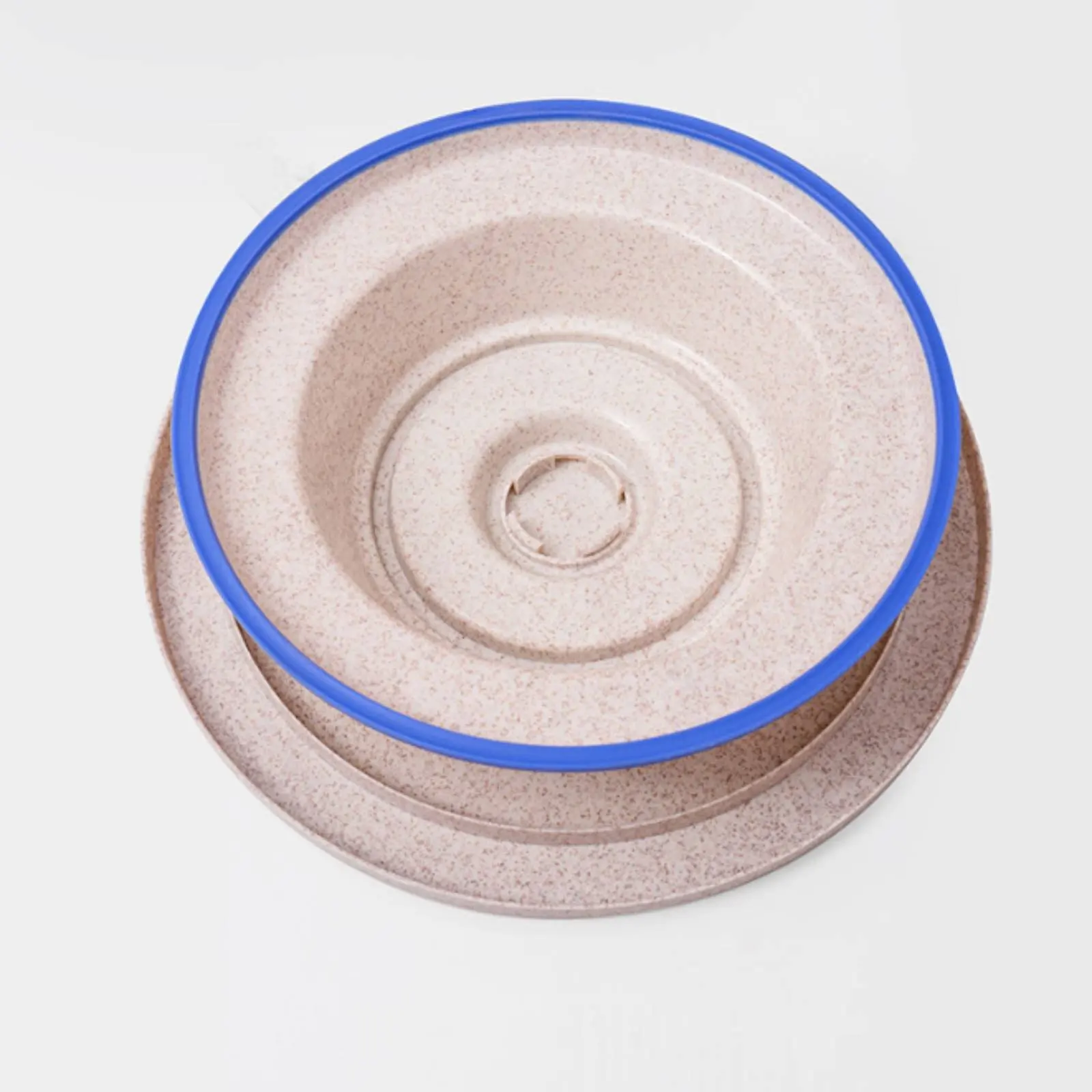 Cake Turntable Effortless Rotation Revolving Cake Stand Rotating Decorating Stand Wheat Straw Material Baking Supplies