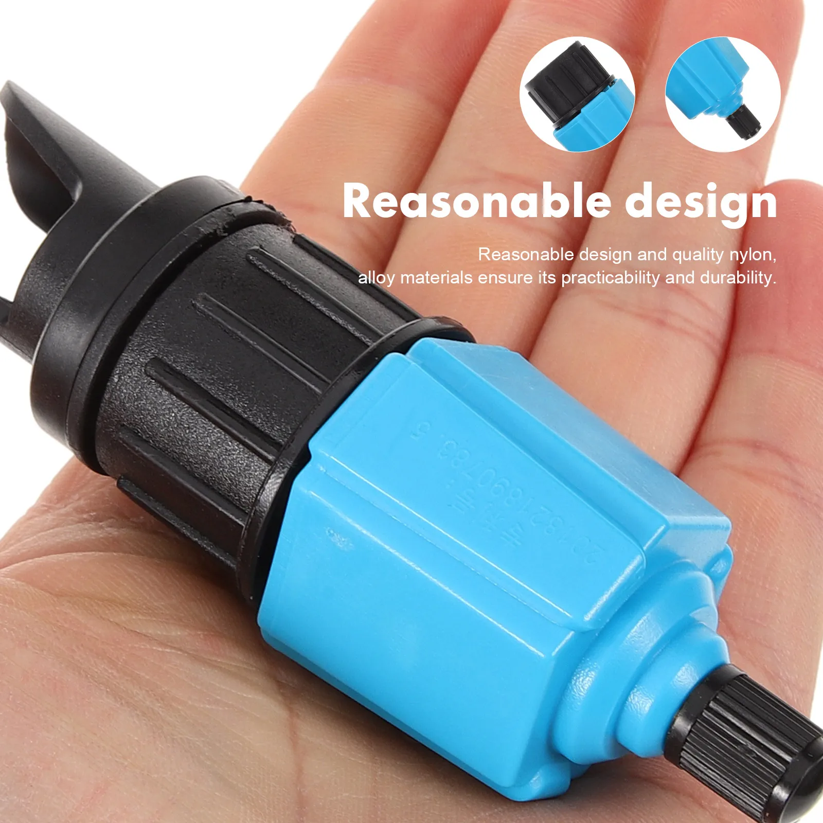 

Air Valve Adapter Inflatable Pump SUP Paddle Board Blue Converter Canoe Kayak Boat Water Sports Accessories Air Compressor