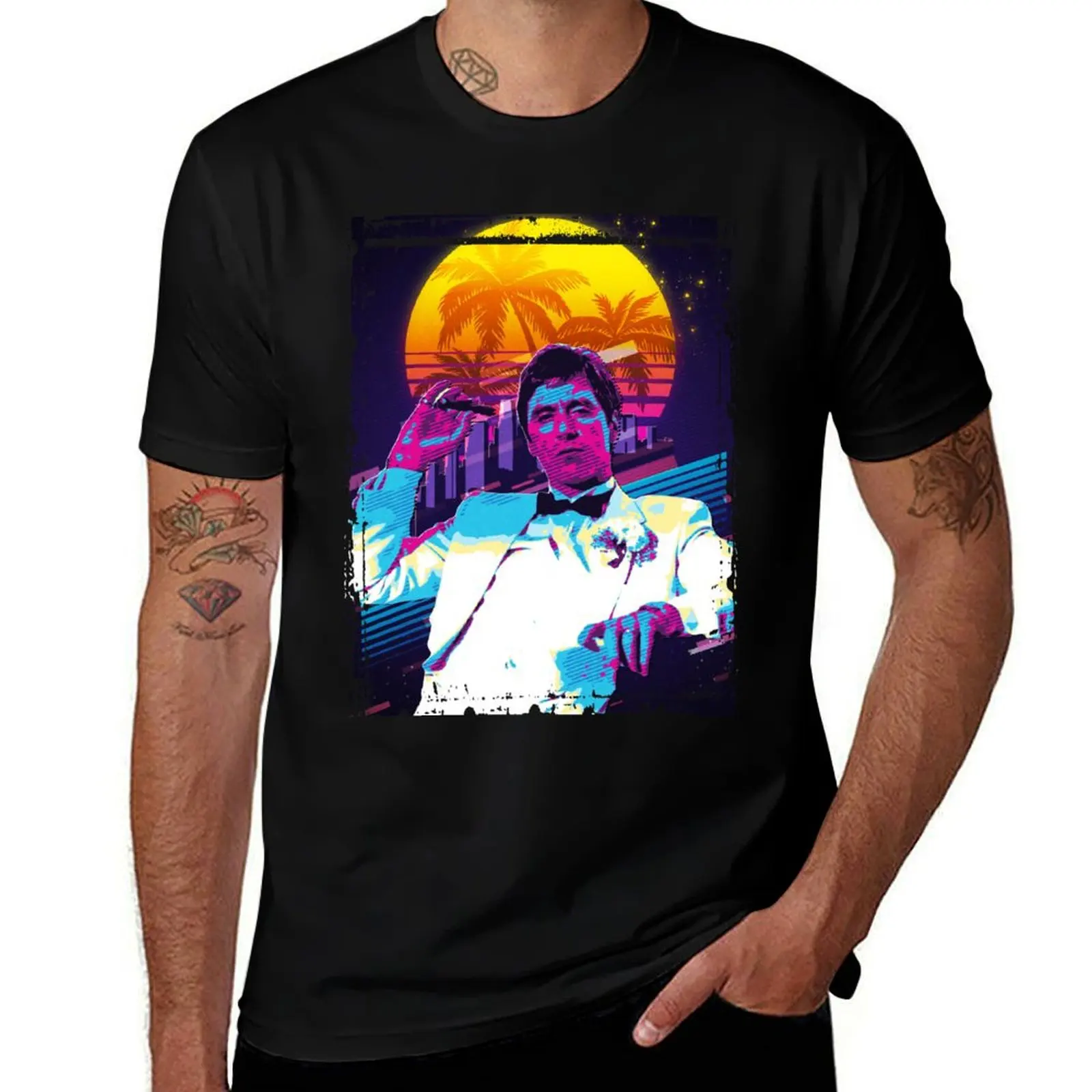 

Classic Cinema Art: Scarface Movie Print Featuring Al Pacino T-Shirt cotton t shirt pack t shirts designer T-Shirt