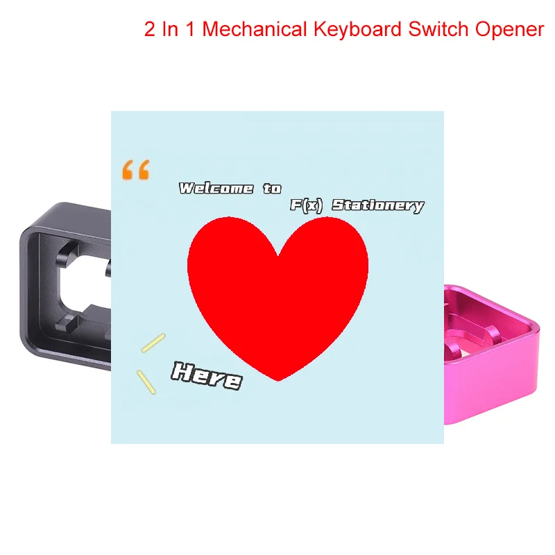 1Pc 2 In 1 Mechanical Keyboard Cnc Metal Switch Opener Shaft For Switch Tester-F(x)