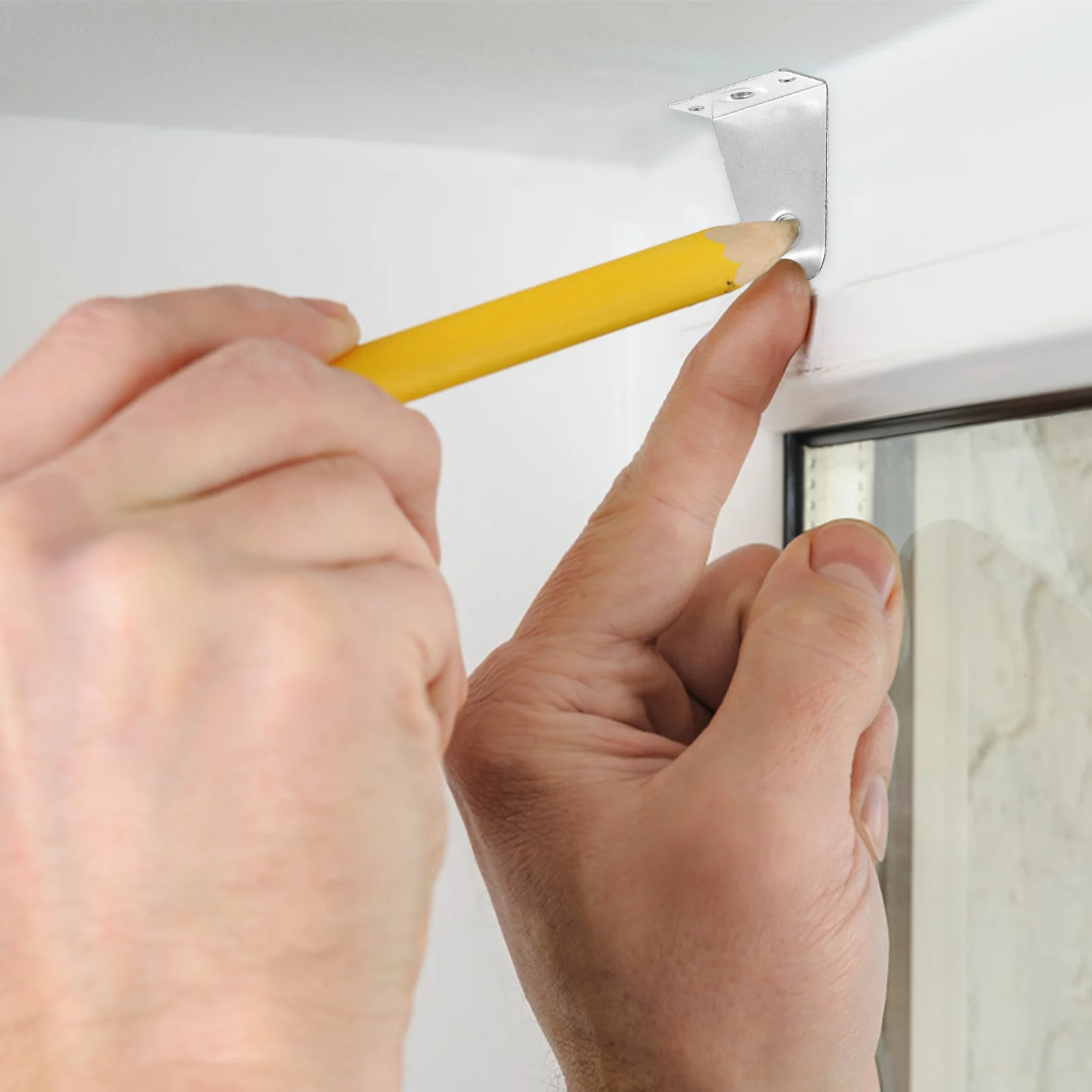 8 مجموعات من بدائل حامل أعمى من الفولاذ المقاوم للصدأ، مسامير دبوس رقيقة ناعمة، سهلة التركيب، ستائر متطابقة قوية وخفيفة الوزن #2