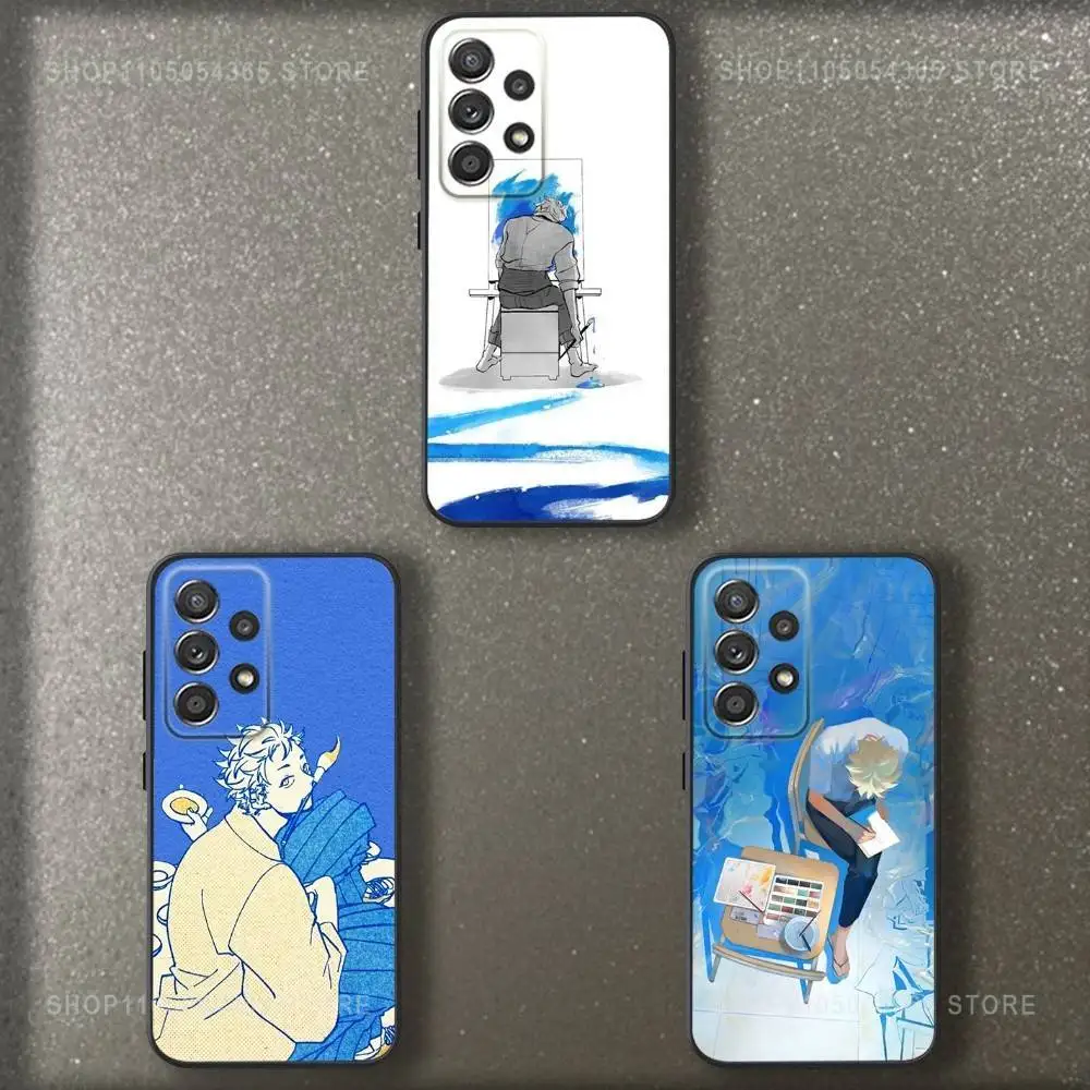 

Y-Yatoras Anime Y-Yaguchi Phone Case For Samsung S 25,24,23,22,30,21,10,9,Ultra,Plus,Lite,FE,4,5 G Soft Black Case