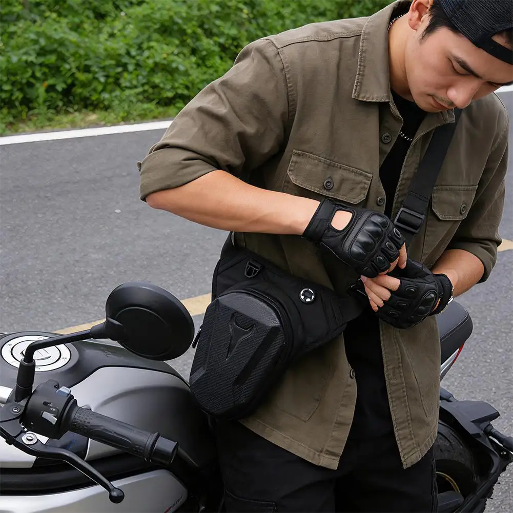 Motorcycle Leg Tank Bag Waterproof Waist Pack Crossbody Rider Biker Drop Thigh Motocross Moto Gear Men Women