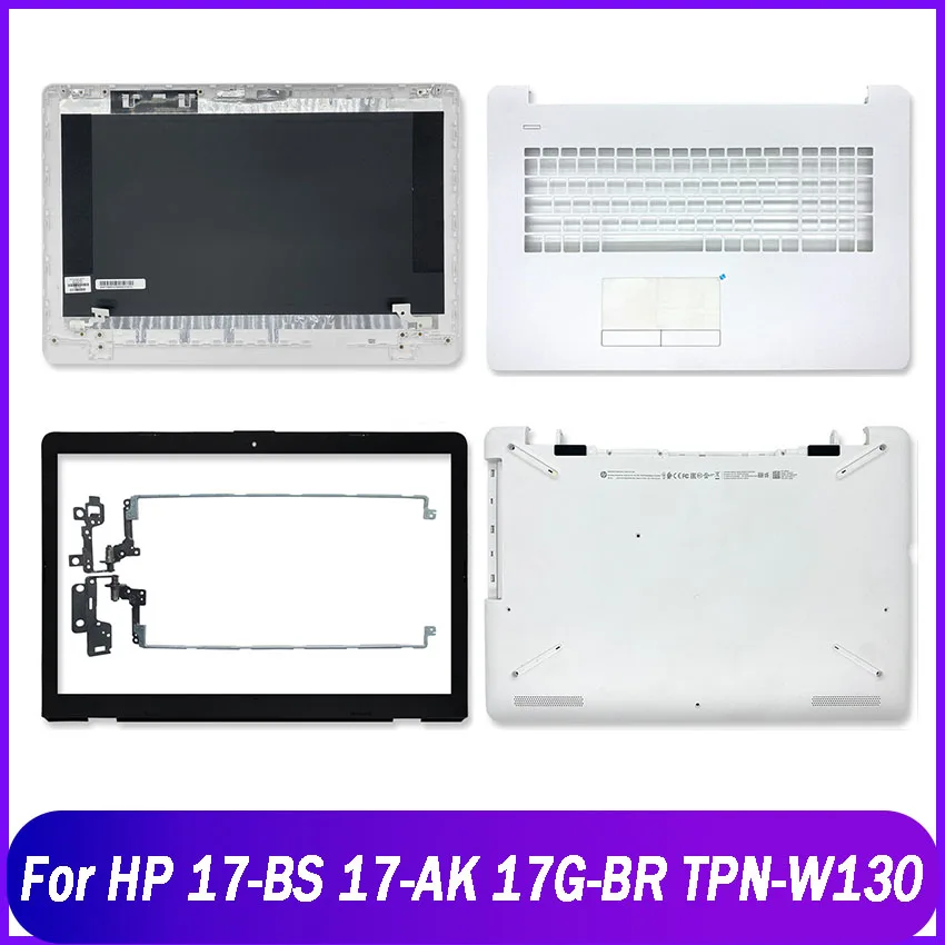 HP 17G-BR 17-BS 17-AK TPN-W130 용 새 후면 덮개 TPN-C129 노트북 LCD 후면 상단 덮개 전면 베젤 손목 받침대 상단 하단 케이스 흰색