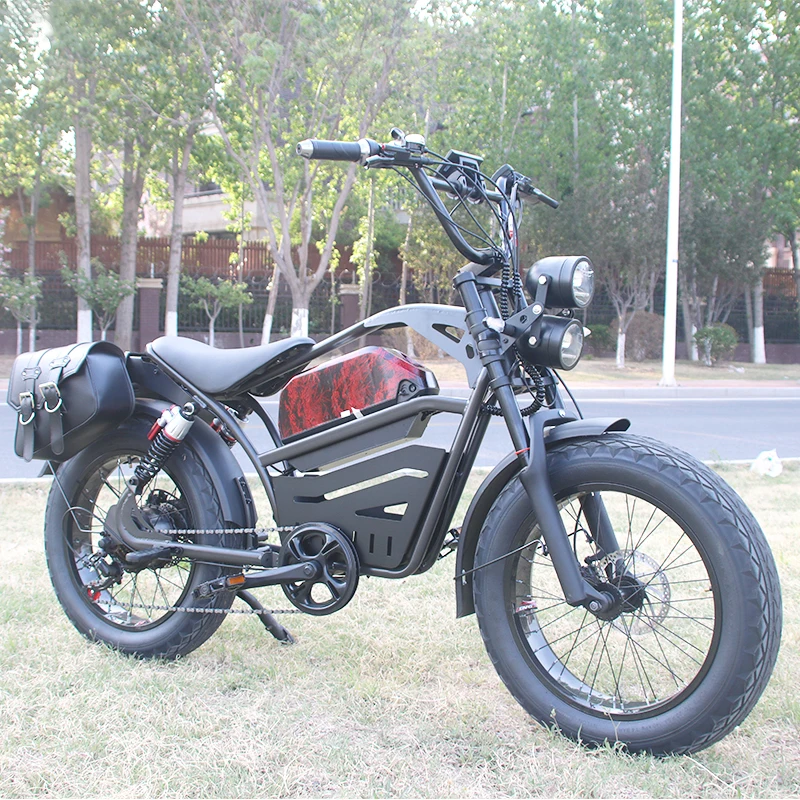 1500W Big Power Fat Tire Electric Bicycle Chinese 18Ah Long Range Adult E Mountain Bike for Sale