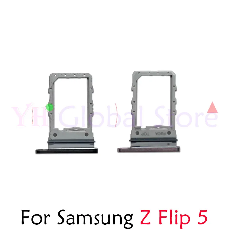 Para samsung galaxy z flip 5 6 flip5 flip6 placa de cartão sim micro sd leitor de cartão adaptadores peças de reparo